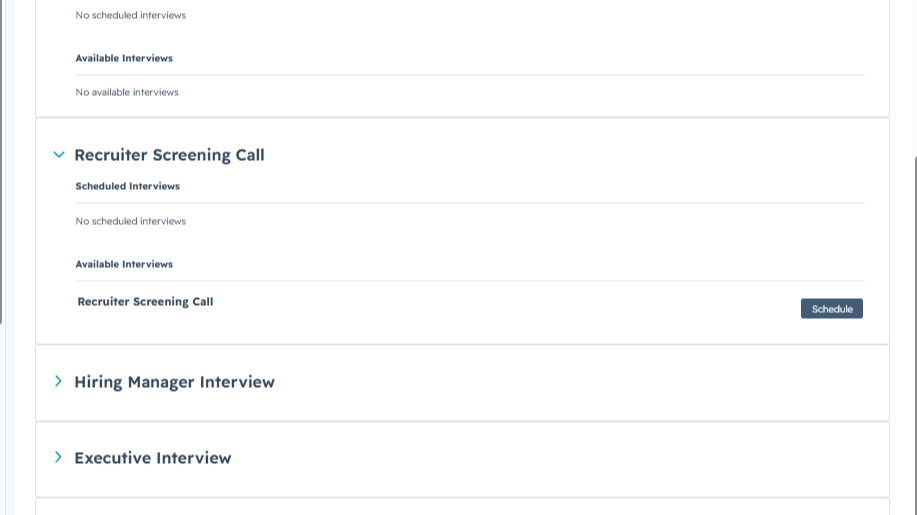 Interview Scheduling